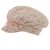Dámský pletený baret s kšiltem - vzor 19 - béžová - cik cak
