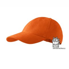 Kšiltovka dětská 6P - vzor 15 oranžová