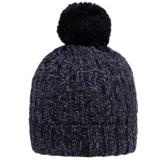 Zimní pletená čepice Berti - vzor 13 - tmavě modrá / melír