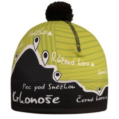 Funkční čepice Flavio Krkonoše - vzor 005 - zelená / černá