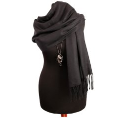 Dámská elegantní šála - vzor 042 - černá